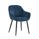 Metropol Eetkamerstoel - Blauw Linnen